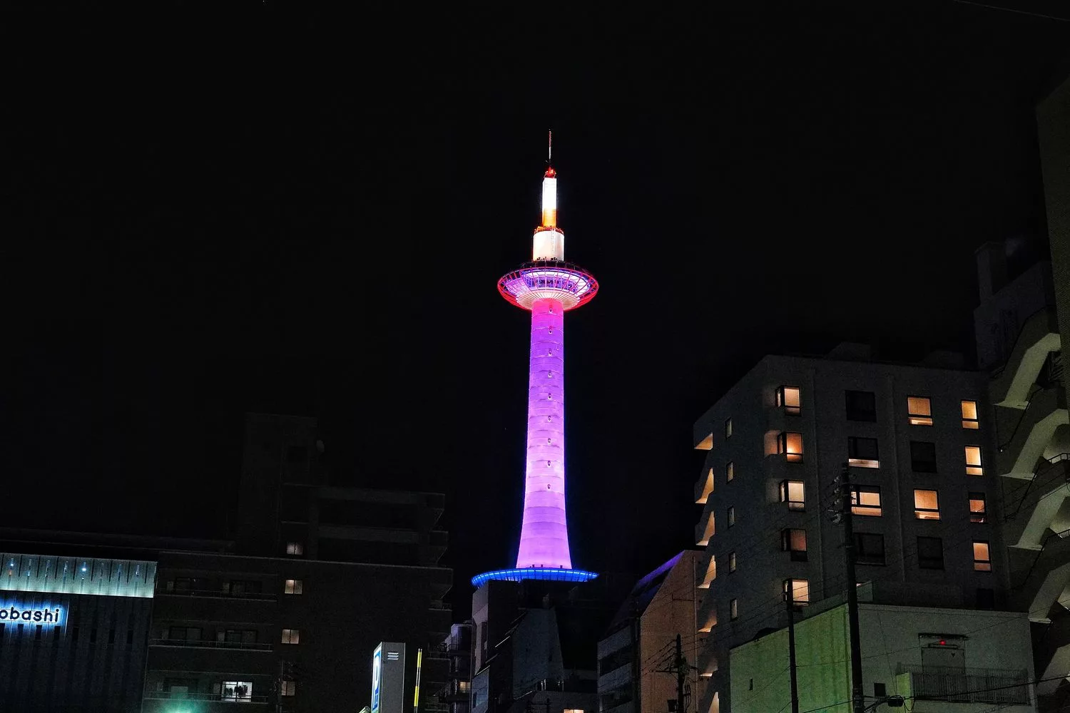 【京都塔】京都塔展望台最高建築，俯瞰城市浪漫夜景! @混血珊莎的奇幻旅程