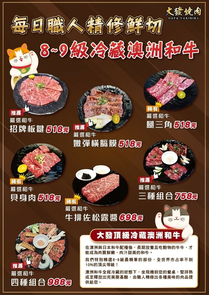 【永和燒肉】大發燒肉，職人每日鮮切冷藏澳洲和牛，新北必吃頂級燒肉! @混血珊莎的奇幻旅程